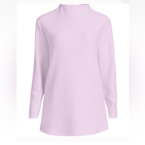 Lands' End Cable Ottoman‎ Relaxed Long Sleeve Funnel Neck Tunic Size XL  (1566) - Picture 3 of 7
